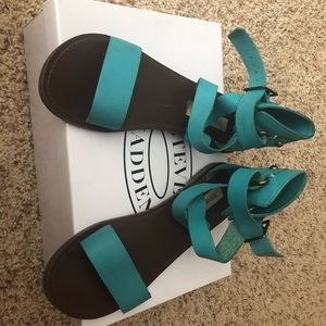 Teal sandals